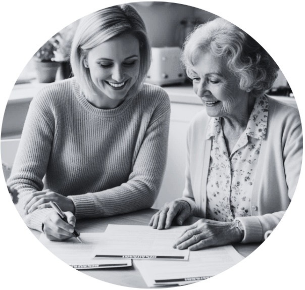 about me and my grandma checking insurance documents