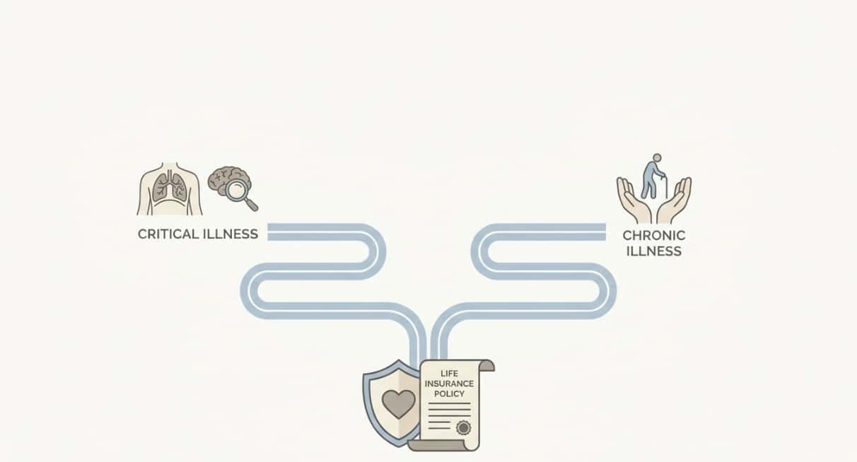 Critical illness rider vs chronic illness rider